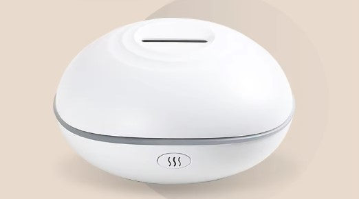 Humidificador de aromaterapia con 7 colores -Llama de fuego, de madera- Difusor de aroma-Generador de niebla ultrasónica de aire- Nebulizador de aroma