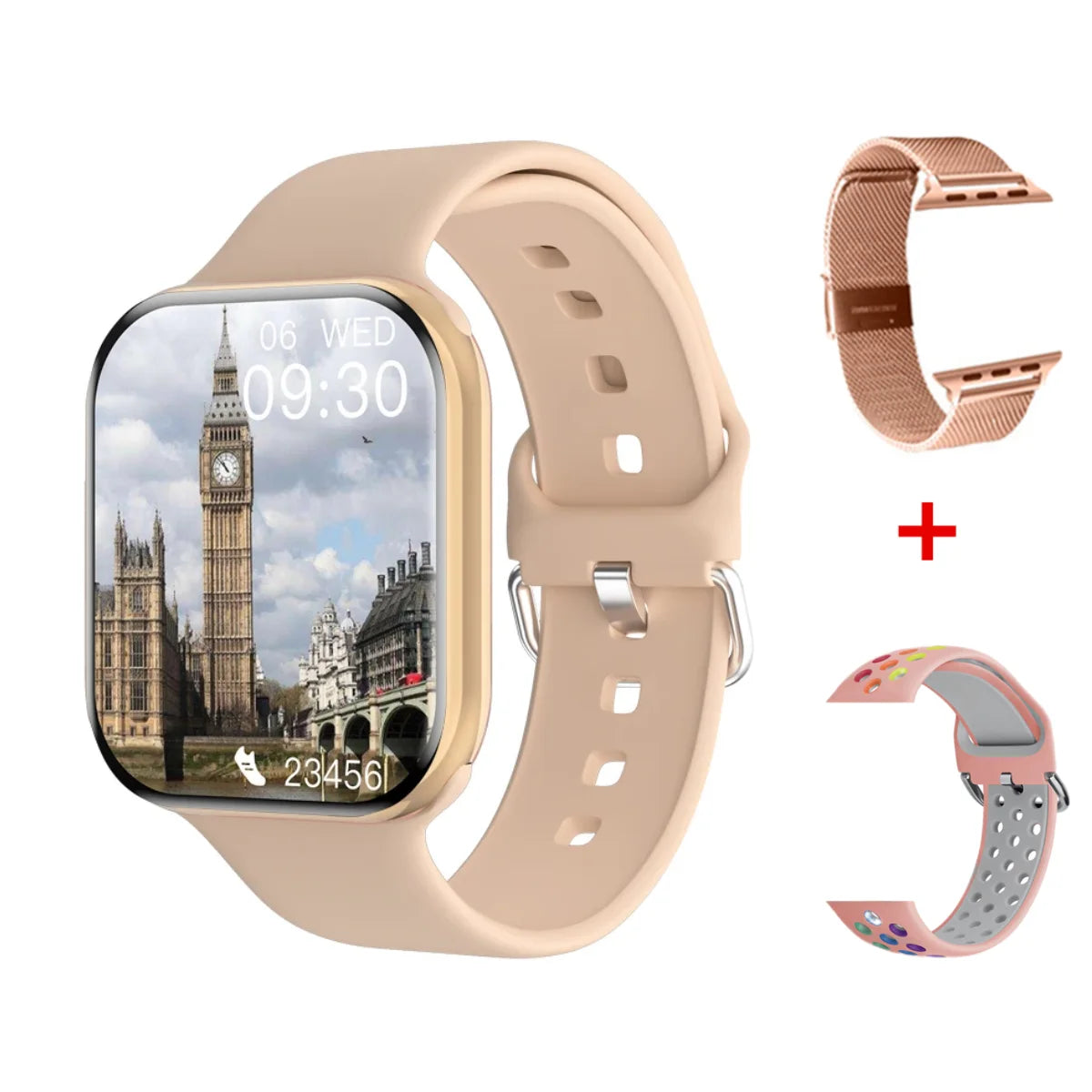 Reloj inteligente Apple Watch 10 original, nuevo, 2025!!!!
con control de temperatura corporal, Bluetooth, llamadas, NFC, GPS, deportivo