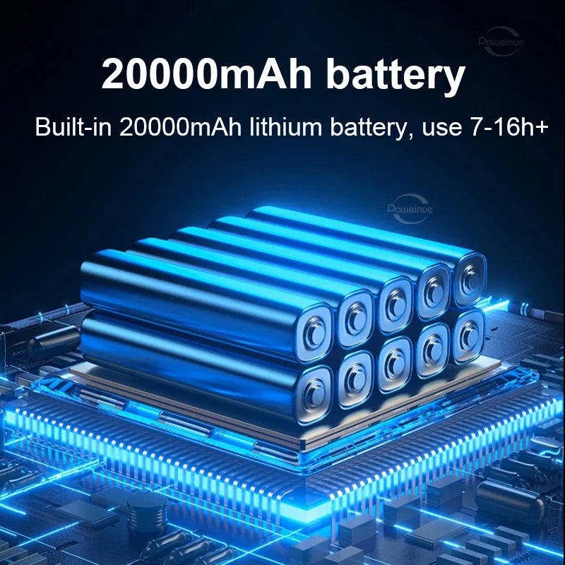 NUEVA!!! linterna de camping solar recargable de 20000 mAh, banco de energía, luz LED para tienda de campaña, potente linterna magnética, lámpara de emergencia para reparación