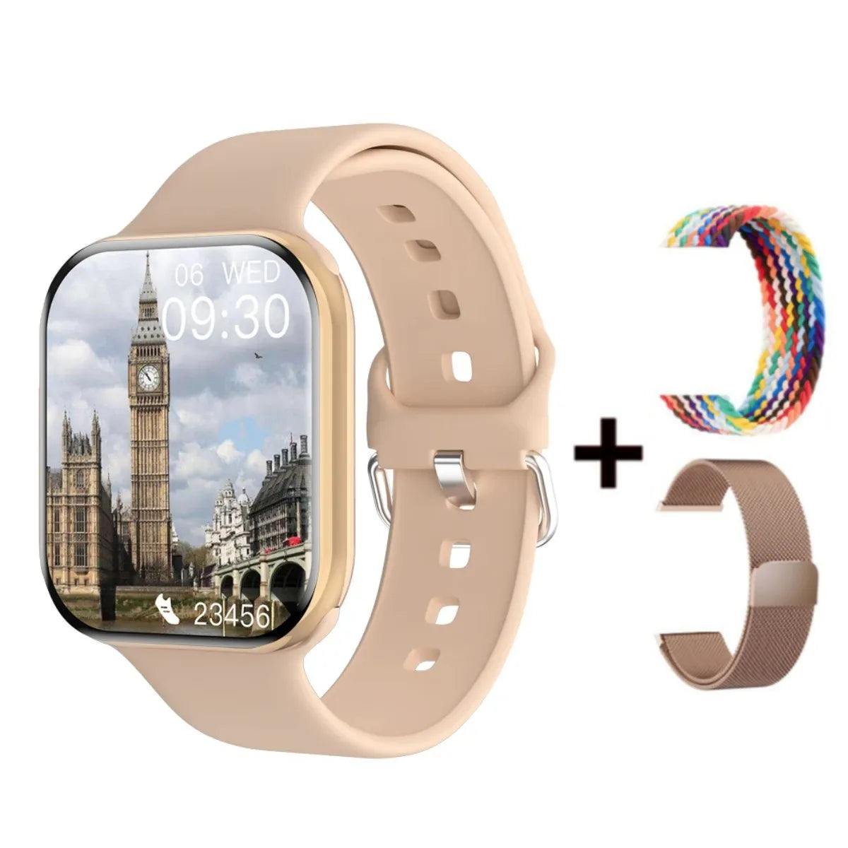 Reloj inteligente Apple Watch 10 original, nuevo, 2025!!!!
con control de temperatura corporal, Bluetooth, llamadas, NFC, GPS, deportivo