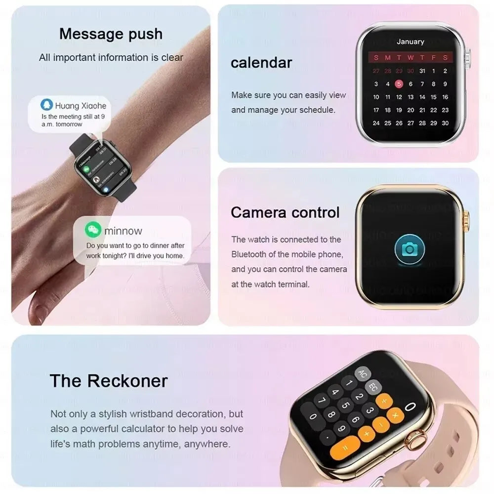 Reloj inteligente Apple Watch 10 original, nuevo, 2025!!!!
con control de temperatura corporal, Bluetooth, llamadas, NFC, GPS, deportivo