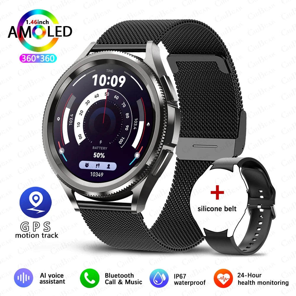 Samsung Galaxy Watch 6 - Reloj inteligente AMOLED!!!!! Reloj inteligente AMOLED con pantalla siempre activa, Bluetooth, llamadas, GPS, NFC, Android e iOS, novedad de 2025