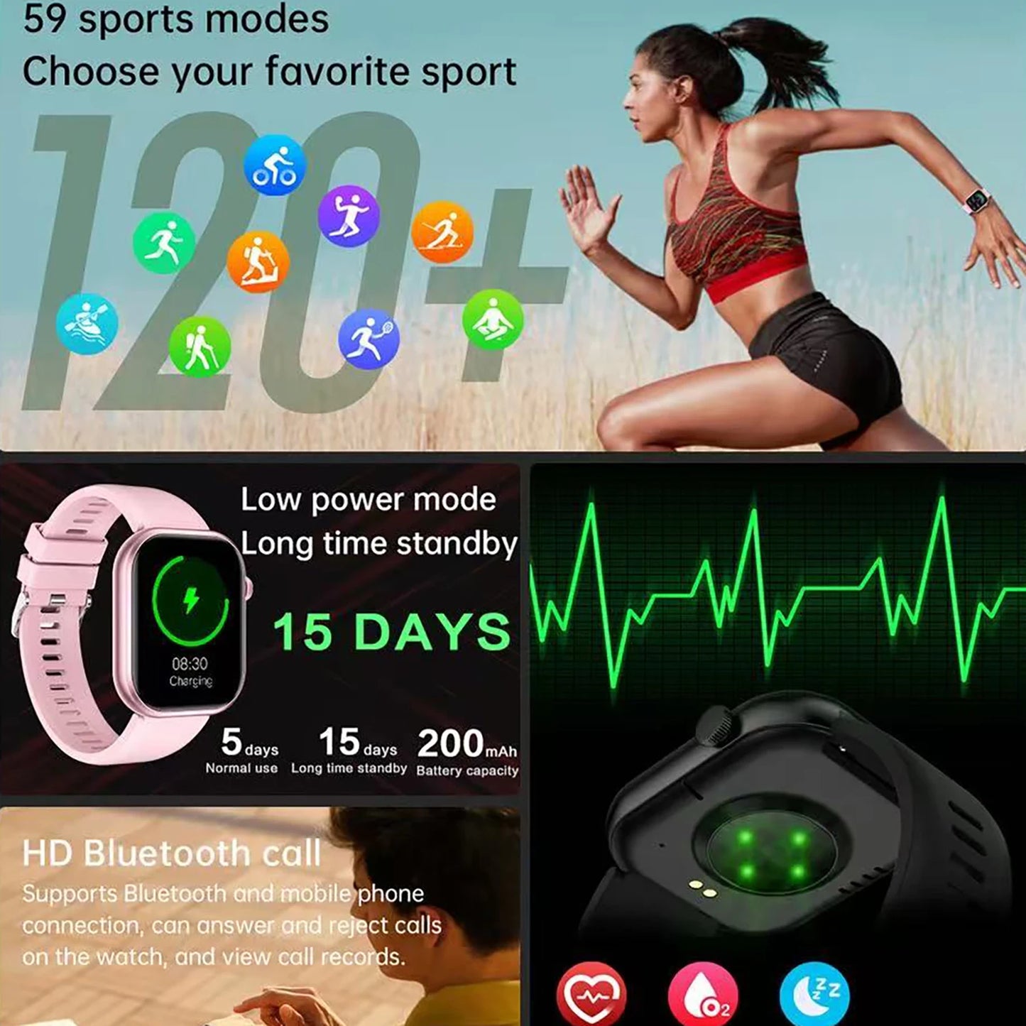 Reloj inteligente compatible con Apple Watch 10 para hombre y mujer, con control de temperatura corporal, Bluetooth, llamadas, NFC, GPS, deportivo, para iPhone, 2025