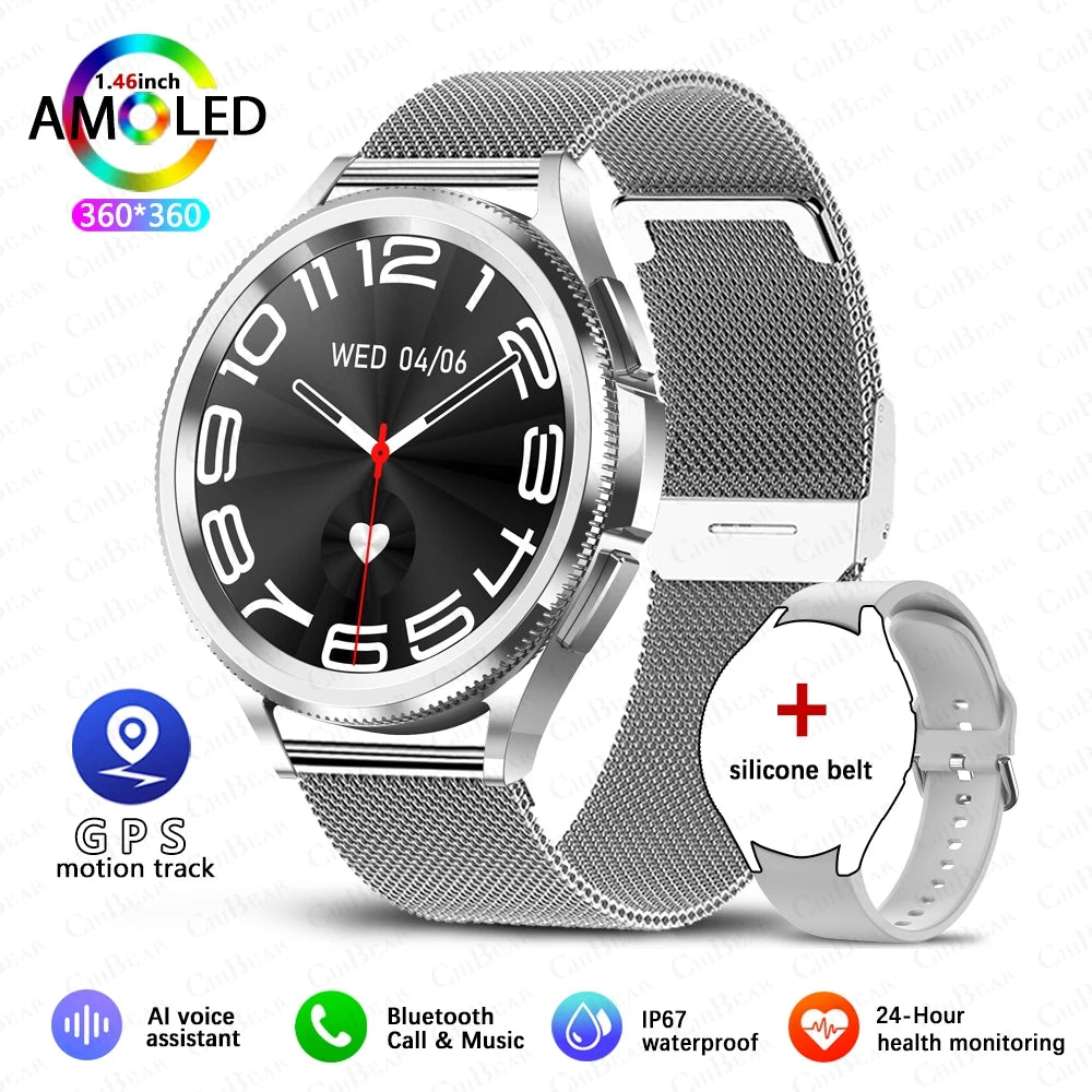 Samsung Galaxy Watch 6 - Reloj inteligente AMOLED!!!!! Reloj inteligente AMOLED con pantalla siempre activa, Bluetooth, llamadas, GPS, NFC, Android e iOS, novedad de 2025