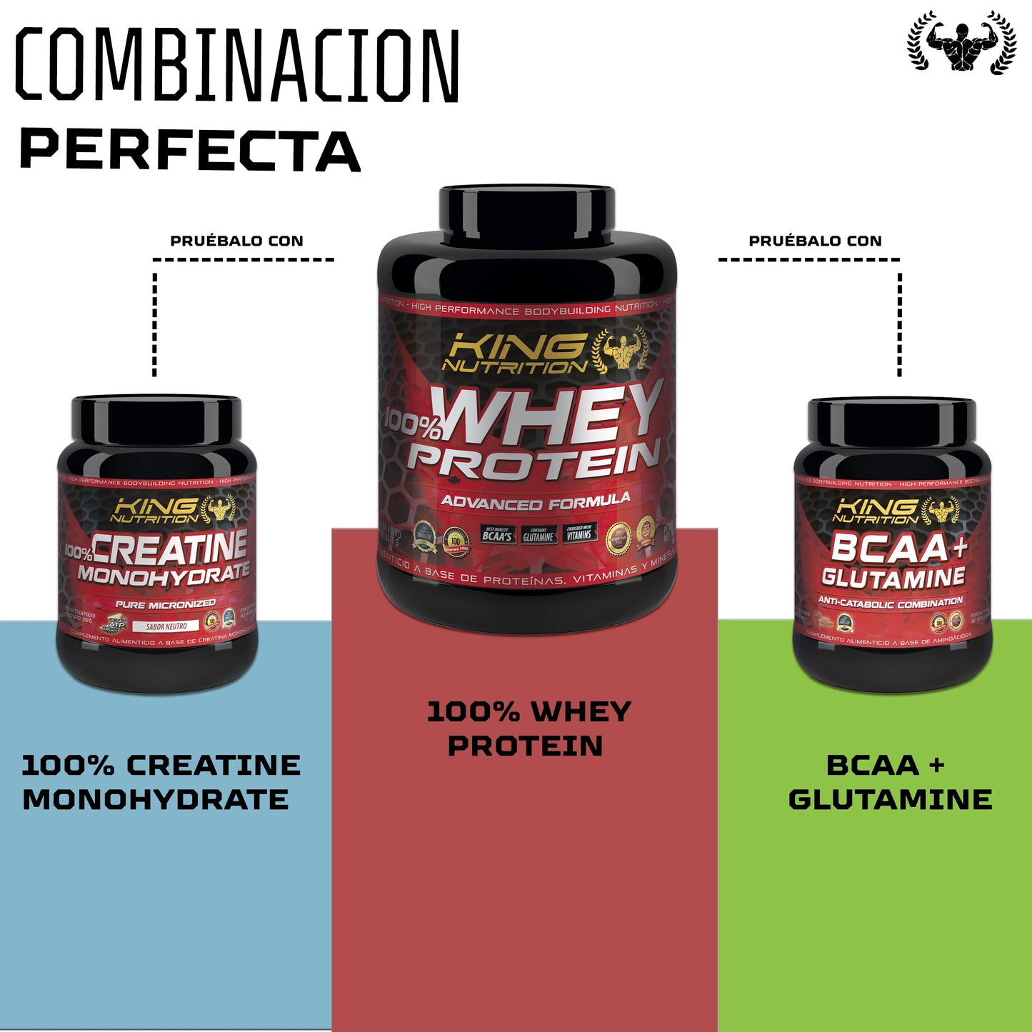 100% KING NUTRITION WHEY PROTEIN® Es una proteína obtenida a partir de concentrado de suero 100% ultrafiltrado.