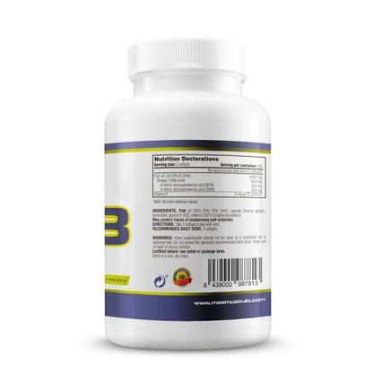 Suplementos MM Ultra Omega 3 - 120 cápsulas blandas.