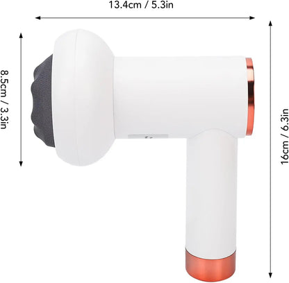 Masajeador de celulitis de mano, máquina de masaje eléctrico para reducir la grasa corporal, quemagrasas por vibración, con cabezal de 5 tamaños, 6 niveles