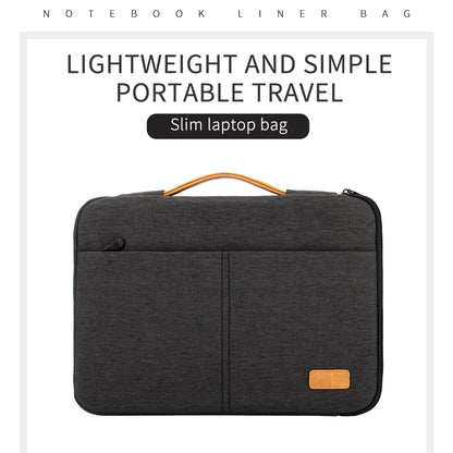 Funda para portátil de 14 a 15,6 pulgadas, funda para portátil para MacBook, HP, Dell, Acer +  maletín para ordenador a prueba de golpes, estuche de viaje para negocios