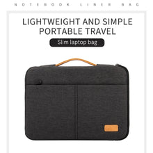 Cargar imagen en el visor de la galería, Funda para portátil de 14 a 15,6 pulgadas, funda para portátil para MacBook, HP, Dell, Acer +  maletín para ordenador a prueba de golpes, estuche de viaje para negocios
