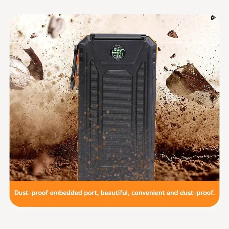 Banco de energía solar Xiaomi de 200.000 mAh, cargador portátil de gran capacidad, compatible con carga ultrarrápida de 120 W para iPhone, Samsung y Huawei.