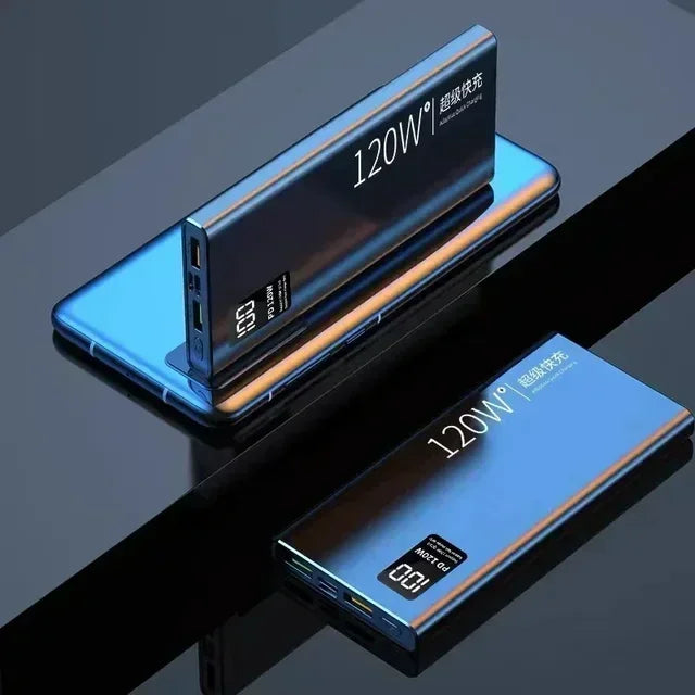 Banco de energía de 80000 mAh, 120 W, carga ultrarrápida, capacidad 100 % suficiente, cargador de batería portátil con pantalla digital para iPhone y Xiaomi.