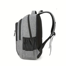 Cargar imagen en el visor de la galería, Mochila de gran capacidad +  bolso para computadora para estudiantes para hombre y mujer + mochila para desplazamientos con múltiples bolsillos, resistente al agua y al desgaste, Chr
