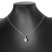 Cargar imagen en el visor de la galería, Collar de moissanita de color D de 1 quilates.  Precioso e Impecable , brillante, joyería de plata de ley 925 GRA
