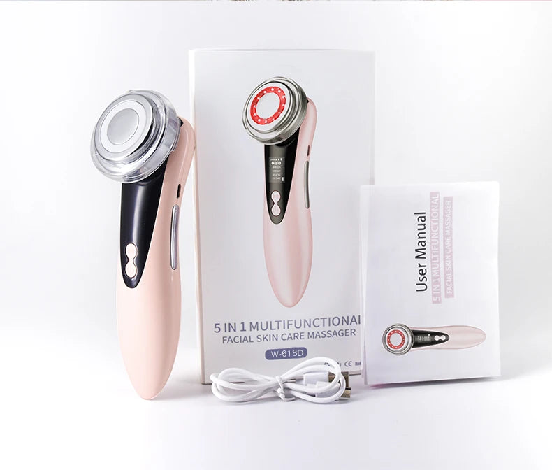 Masajeador facial RF EMS 4 en 1
Herramientas para el cuidado de la piel
Lifting facial, dispositivo reafirmante multifunción
Rejuvenecimiento de la piel, eliminación de arrugas.