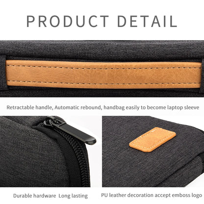 Funda para portátil de 14 a 15,6 pulgadas, funda para portátil para MacBook, HP, Dell, Acer +  maletín para ordenador a prueba de golpes, estuche de viaje para negocios