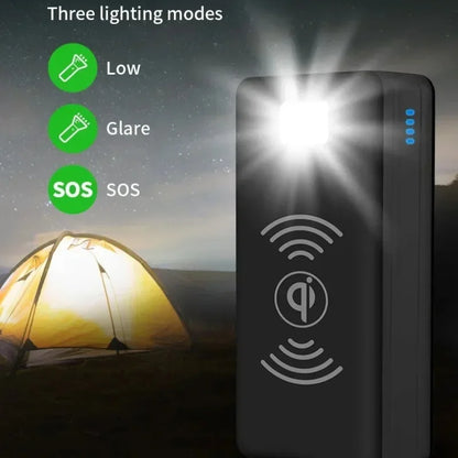Cargador solar de 100.000 mAh y 120 W con 4 puertos USB para todo tipo de teléfonos móviles y dispositivos electrónicos.