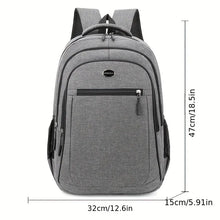 Cargar imagen en el visor de la galería, Mochila de gran capacidad +  bolso para computadora para estudiantes para hombre y mujer + mochila para desplazamientos con múltiples bolsillos, resistente al agua y al desgaste, Chr
