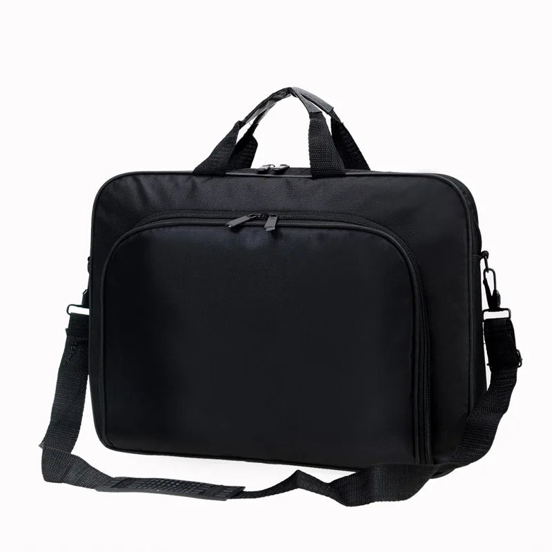 Bolso para computadora portátil de 15,6 pulgadas y 17 pulgadas+  bolso de mano de nailon para computadora portátil+ bolso de hombro con cremallera, estilo simple