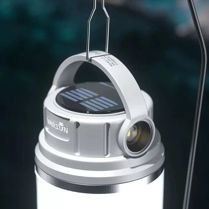 Lámpara de camping Warsun Outdoor de 1100 lúmenes, LED solar de larga duración, potente y recargable, ideal para deportes al aire libre.