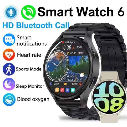 Nuevo reloj 2025!!!!!!   inteligente 6 con Bluetooth, llamadas, monitoreo de salud, despertador, reloj deportivo de moda