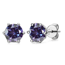 Cargar imagen en el visor de la galería, Butterflykiss Real 1 CT D Color Moissanite Stud Earrings For Women Top Quality 925 Sterling Silver Sparkling Wedding Jewelry
