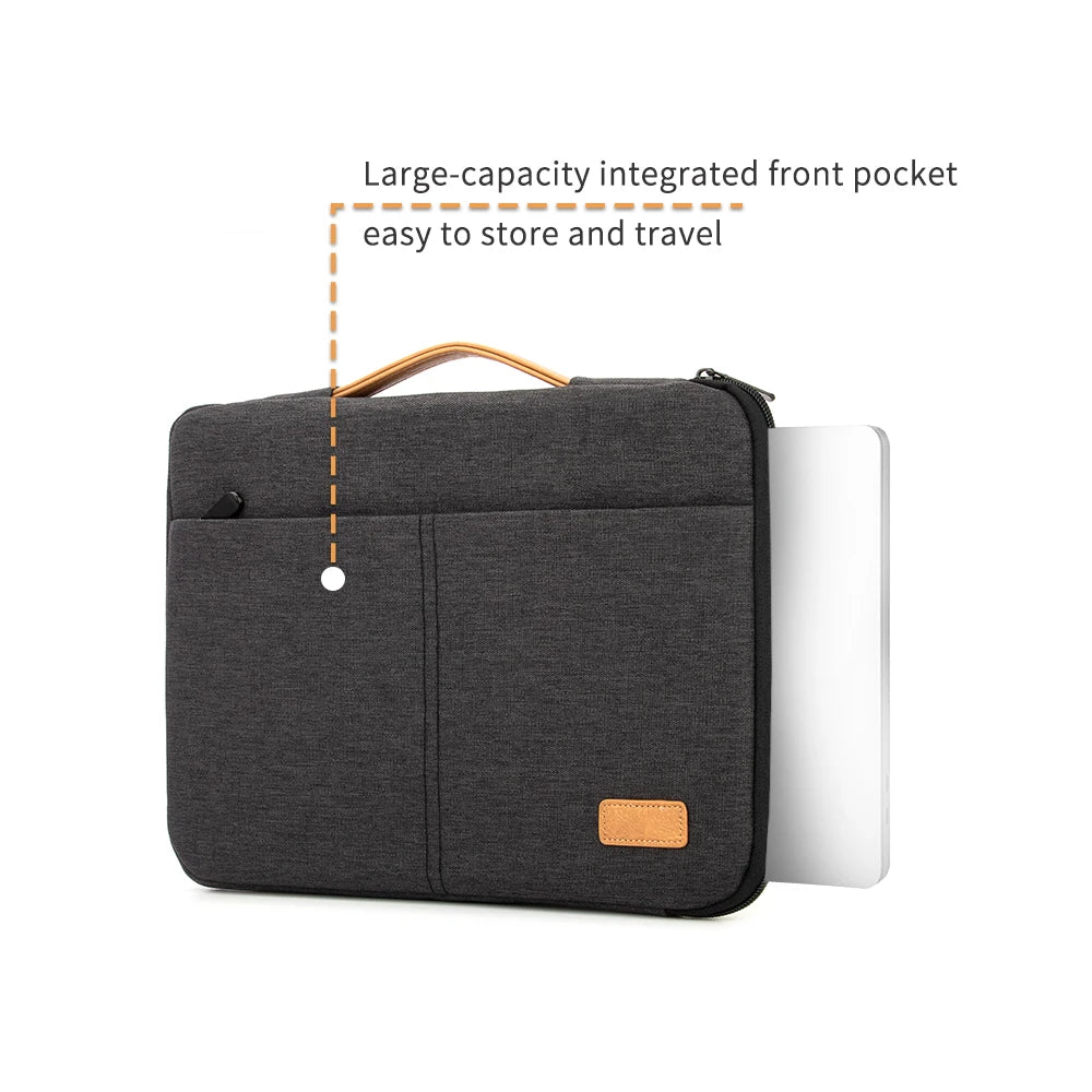 Funda para portátil de 14 a 15,6 pulgadas, funda para portátil para MacBook, HP, Dell, Acer +  maletín para ordenador a prueba de golpes, estuche de viaje para negocios