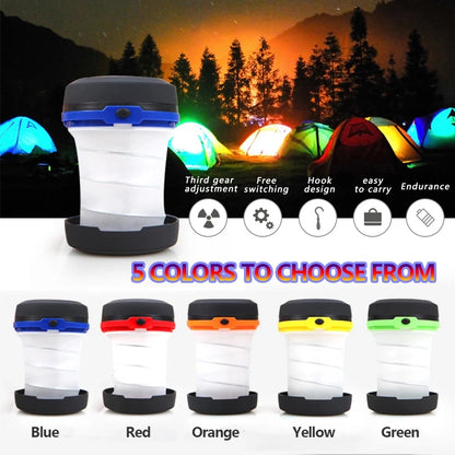 Nueva luz LED plegable telescópica para acampar, luz portátil para tienda de campaña, luz nocturna, luz de emergencia, linterna para acampar, funciona con pilas AA.
