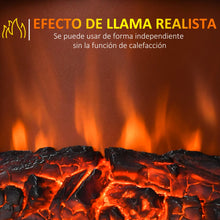 Cargar imagen en el visor de la galería, Chimenea eléctrica portátil HOMCOM 1000/2000W  - Llama simulada Termostato ajustable 
 +Protección contra sobrecalentamiento hasta 25 m²
