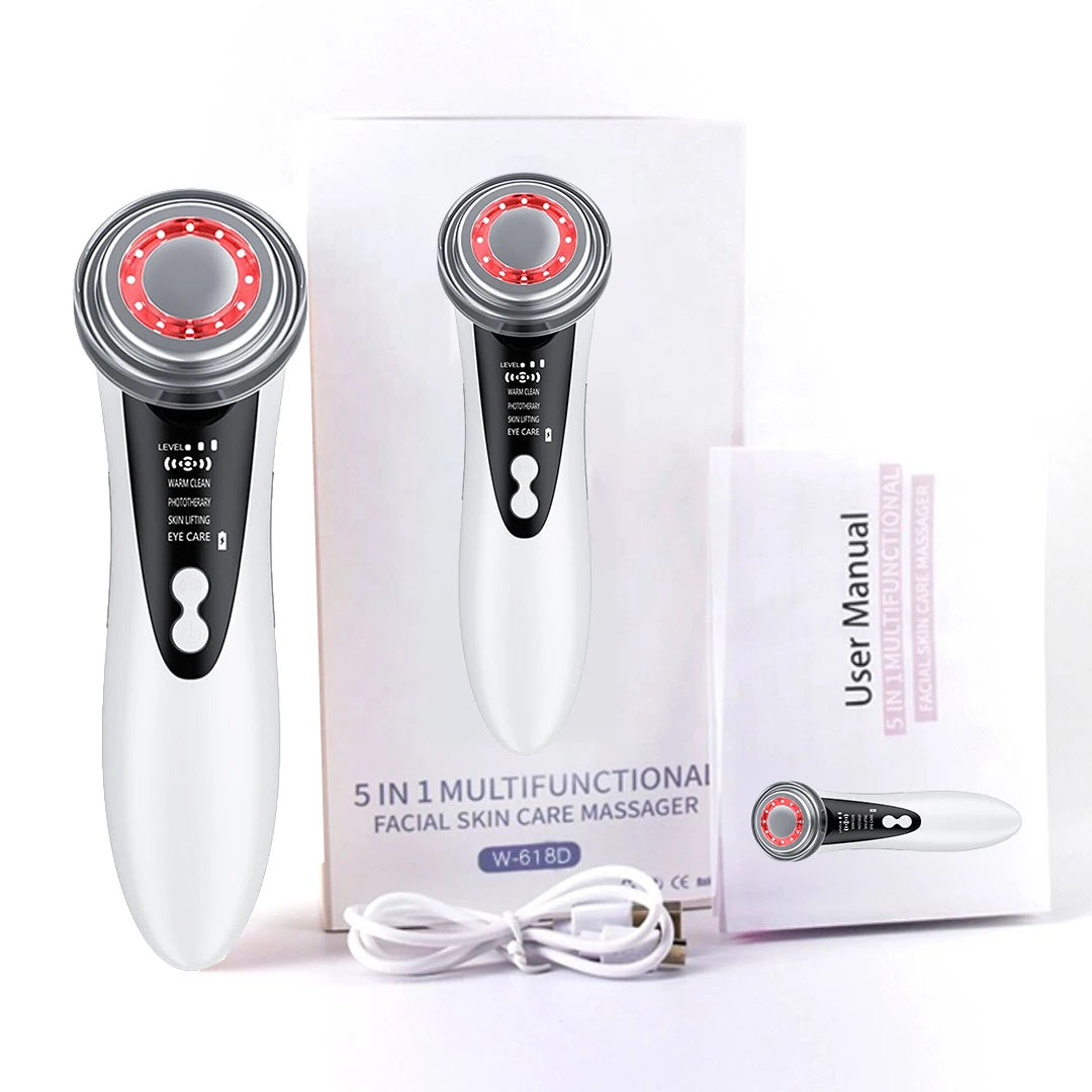 Masajeador facial RF EMS 4 en 1
Herramientas para el cuidado de la piel
Lifting facial, dispositivo reafirmante multifunción
Rejuvenecimiento de la piel, eliminación de arrugas.