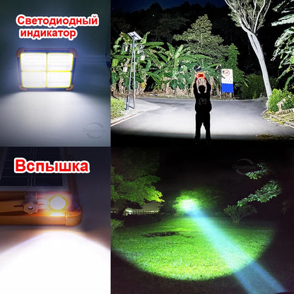 NUEVA!!!   linterna de camping solar recargable de 20000 mAh, banco de energía, luz LED para tienda de campaña, potente linterna magnética, lámpara de emergencia para reparación