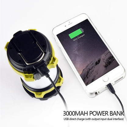 Linterna LED ZK30 de 8000 lúmenes y 100 W de larga duración, recargable por USB, para acampar, resistente al agua, para búsqueda al aire libre y pesca.