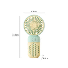 Cargar imagen en el visor de la galería, Ventilador de carga portátil para estudiantes, miniventilador para secar maquillaje, etc. USB
