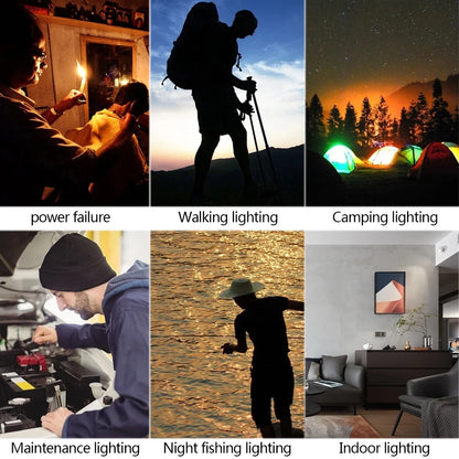 Nueva luz LED plegable telescópica para acampar, luz portátil para tienda de campaña, luz nocturna, luz de emergencia, linterna para acampar, funciona con pilas AA.