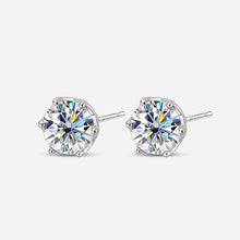 Cargar imagen en el visor de la galería, Butterflykiss Real 1 CT D Color Moissanite Stud Earrings For Women Top Quality 925 Sterling Silver Sparkling Wedding Jewelry
