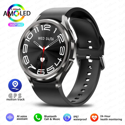 Samsung Galaxy Watch 6 - Reloj inteligente AMOLED!!!!! Reloj inteligente AMOLED con pantalla siempre activa, Bluetooth, llamadas, GPS, NFC, Android e iOS, novedad de 2025