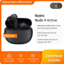 Cargar imagen en el visor de la galería, AURICULARES Official | Redmi Buds 4 Active CON MICRO INCORPORADO reduccion de ruido y resistentes al agua, Para una experiéncia Única.
